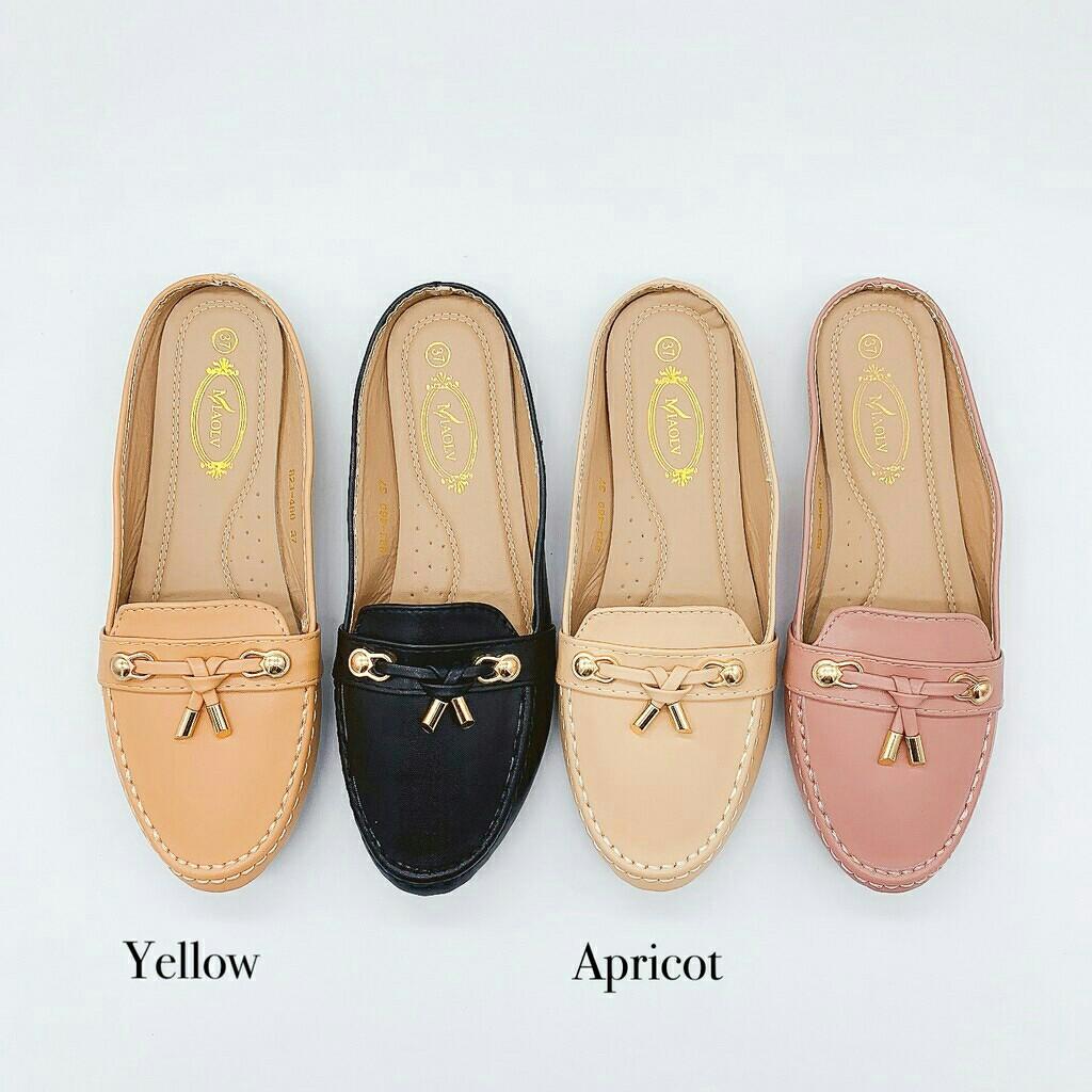 Korean women flat shoes loafers mules 