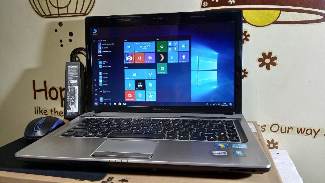 Laptop Design Lenovo Ideapad Z360 Core I5 Ram 4gb 500gb Fullset Elektronik Komputer Laptop Di Carousell