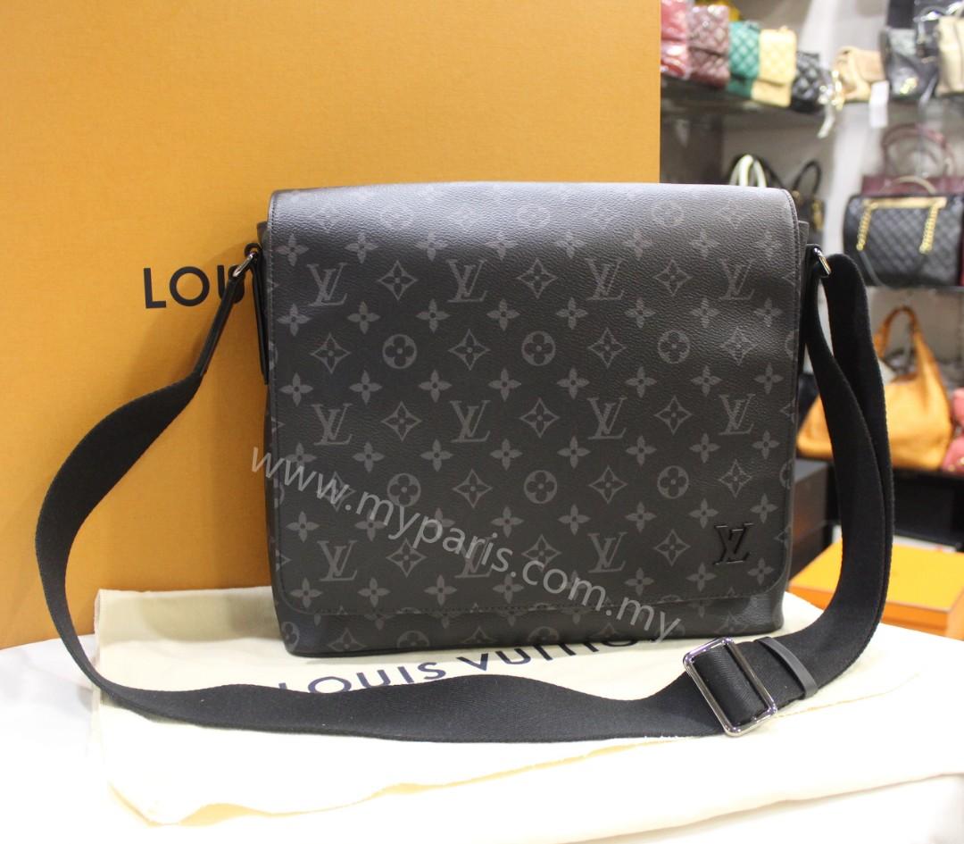 Louis Vuitton Monogram Eclipse District MM, Luxury, Bags & Wallets