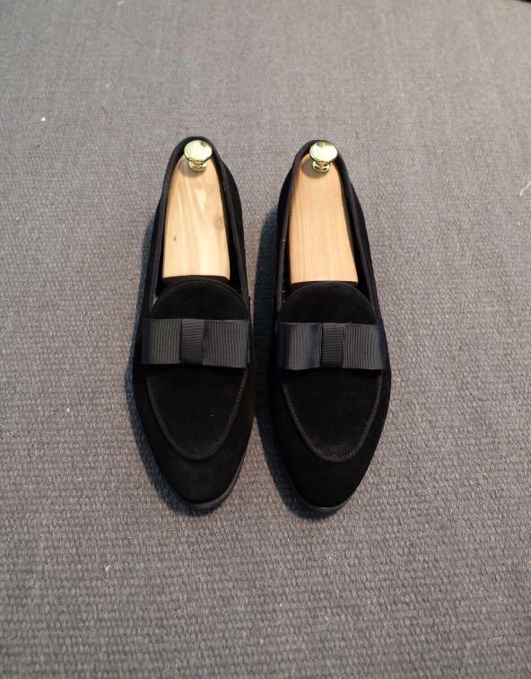 Mens bow tie loafers online