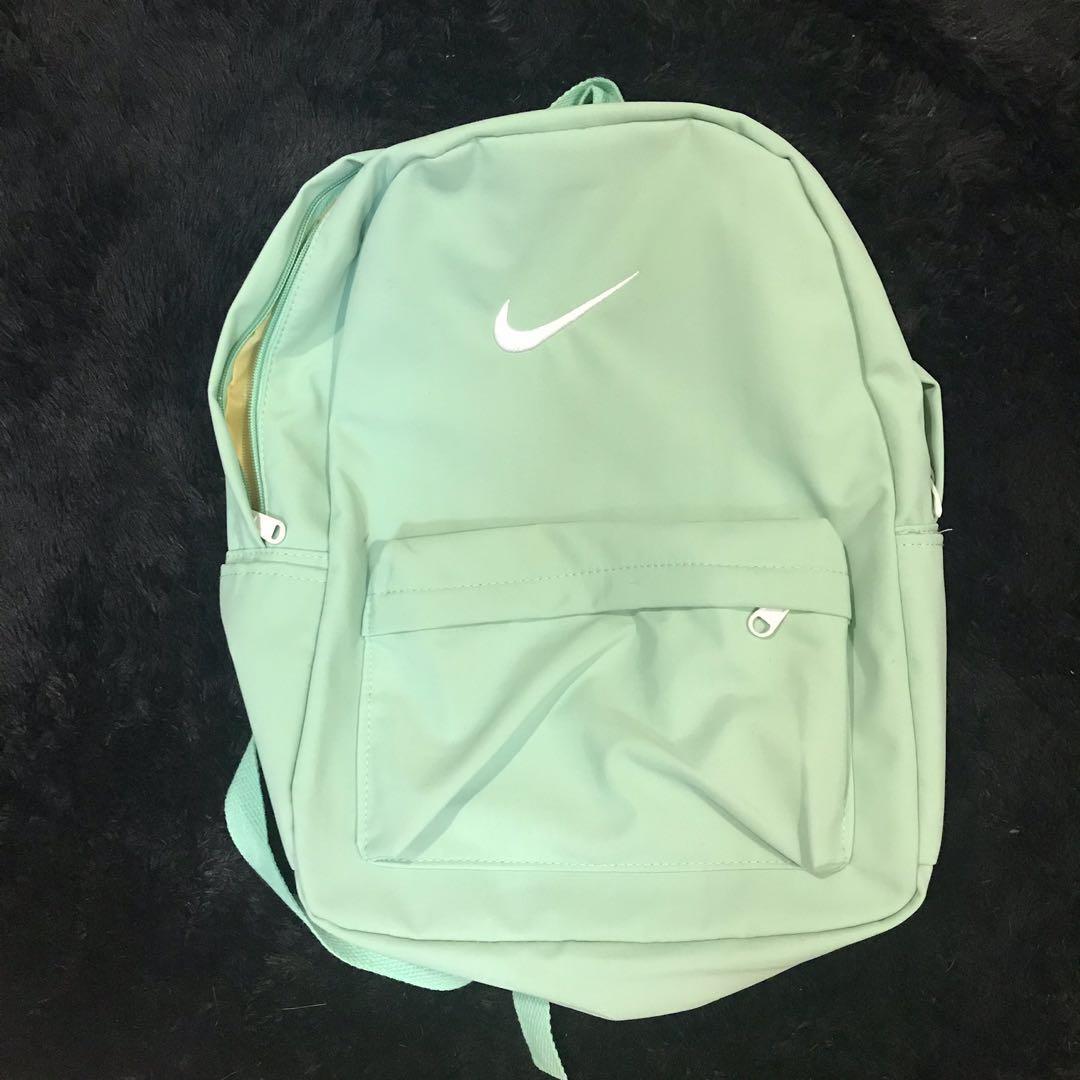 mint green backpack nike