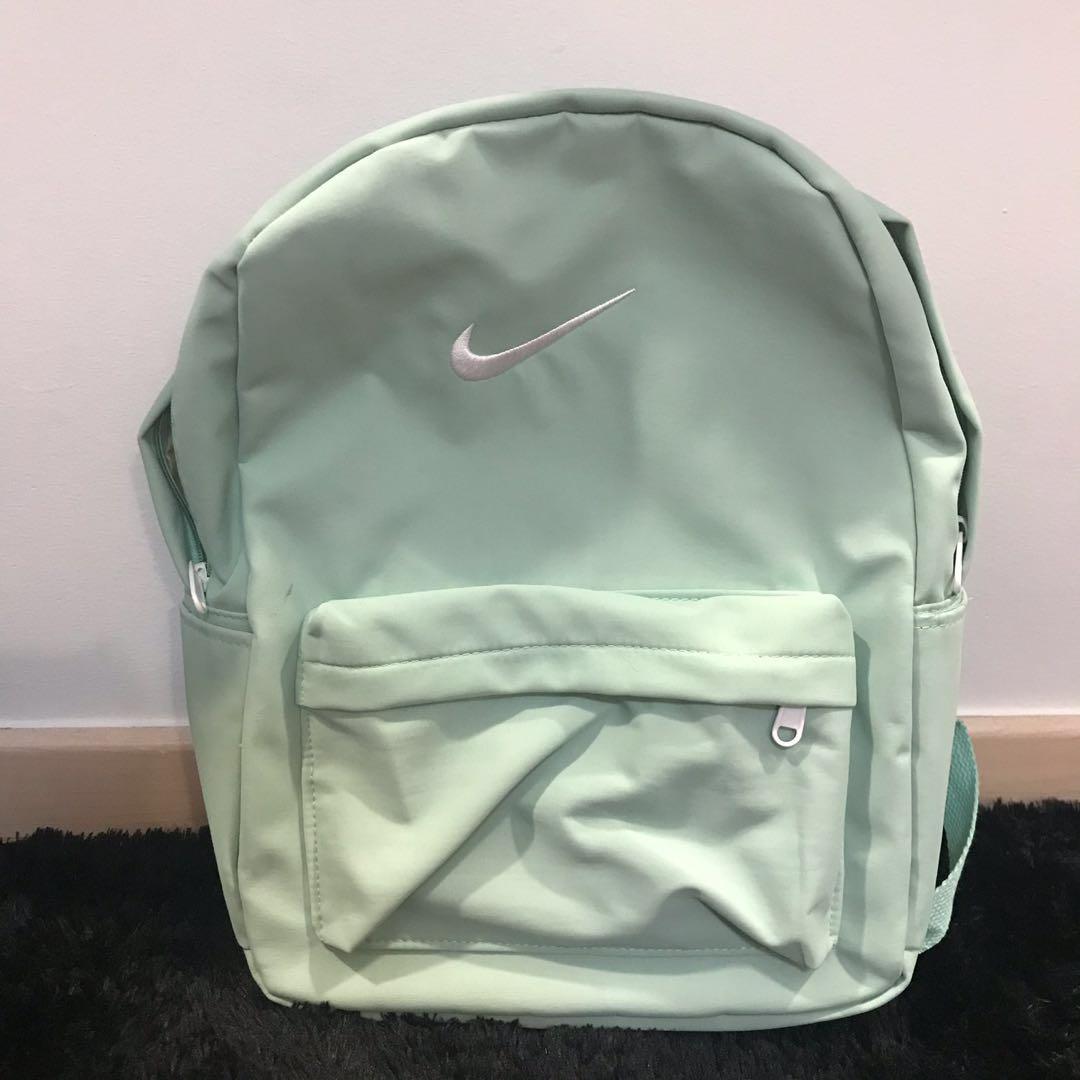 nike backpacks mint green