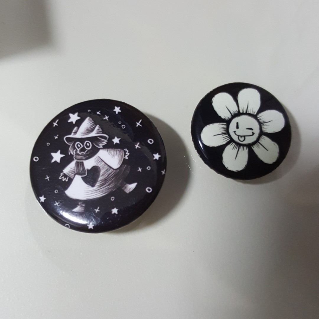 Official Undertale/Deltarune Fangamer pins - Ralsei, Flowey, Hobbies ...