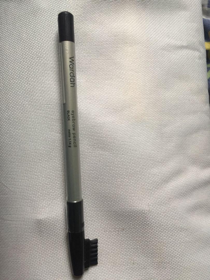 Pensil Alis Wardah Hitam Eyebrow Kesehatan Kecantikan Rias Wajah Di Carousell
