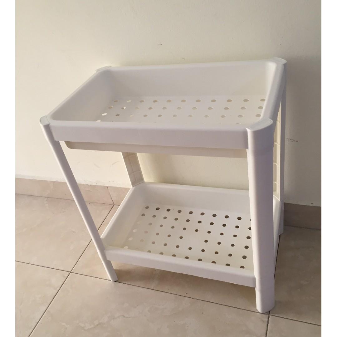 Plastic rack, 2 layer, Furniture & Home Living, Furniture, Shelves ...
