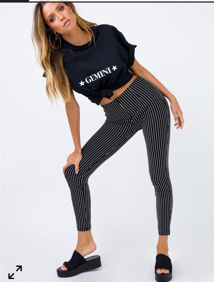 PRINCESS POLLY MOSS STRIPE PANTS SIZE 8, Women's Fashion, Clothes on  Carousell