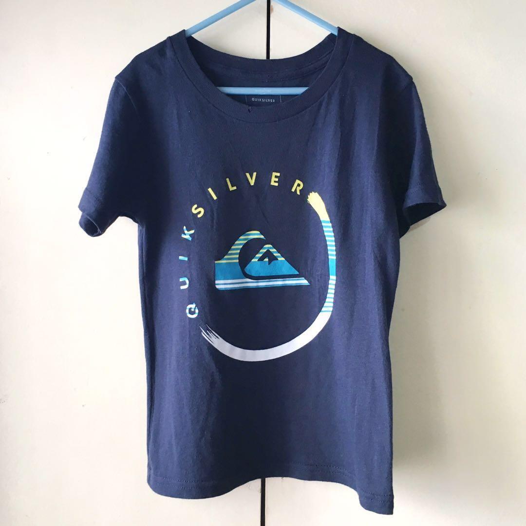 Quiksilver Boys Dark Blue Shirt Size 4 Babies Kids Boys Apparel 4 To 7 Years On Carousell - quiksilver t shirt roblox