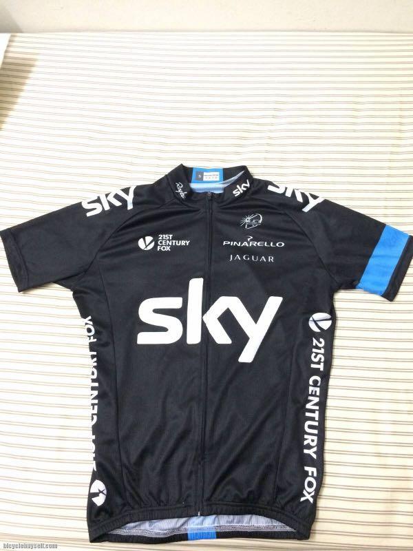 Team Sky Cycling Jersey Sports Athletic Sports Clothing On