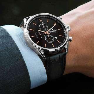 (IN STOCK) BRAND NEW VINCERO THE CHRONO S BLACK/ROSE GOLD