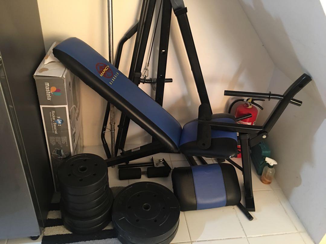 7 In 1 Marcy Weight Bench Press Sports Exercise And Body Building On Carousell