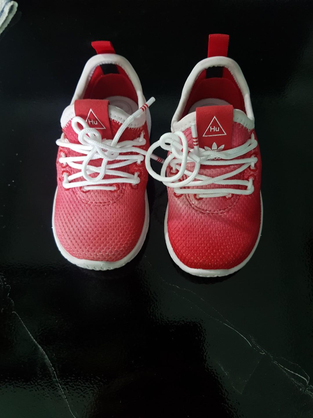 Adidas pharrel williams pw tennis hu i red running shoes Babies
