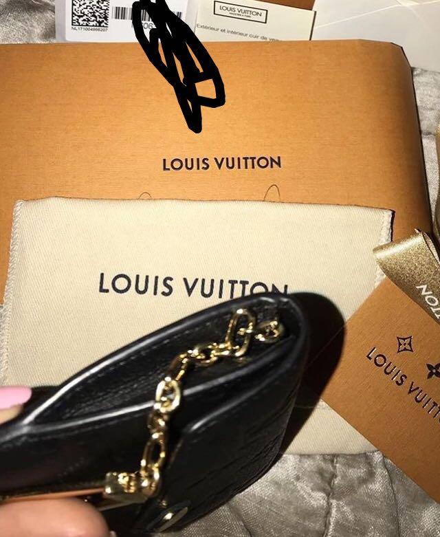 Louis Vuitton Brown Monogram Empreinte Leather Key Pouch Pochette