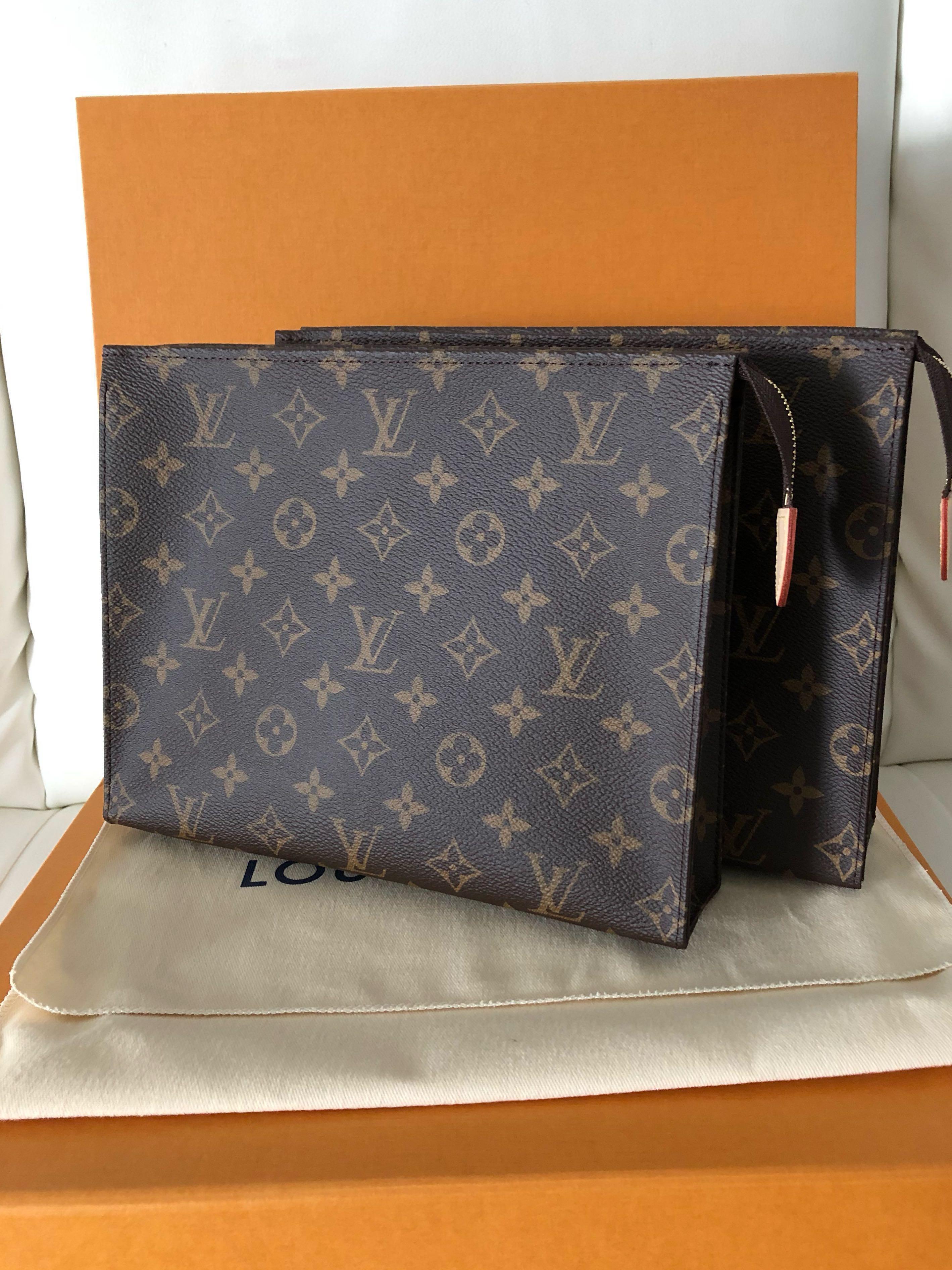 LOUIS VUITTON Vintage '91 Monogram Canvas Clutch Bag GHW