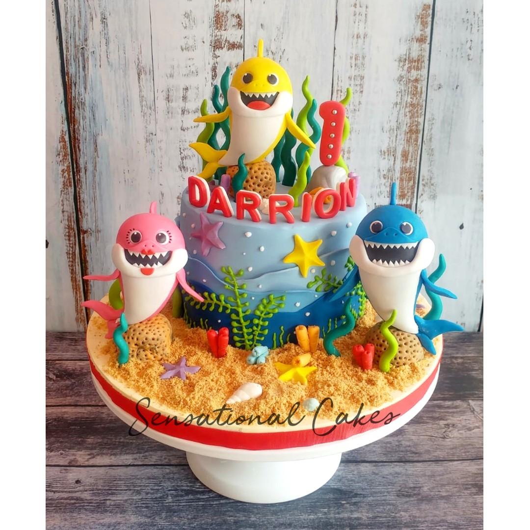 Baby Shark Underwater 3d Customized Kids Birthday Cake