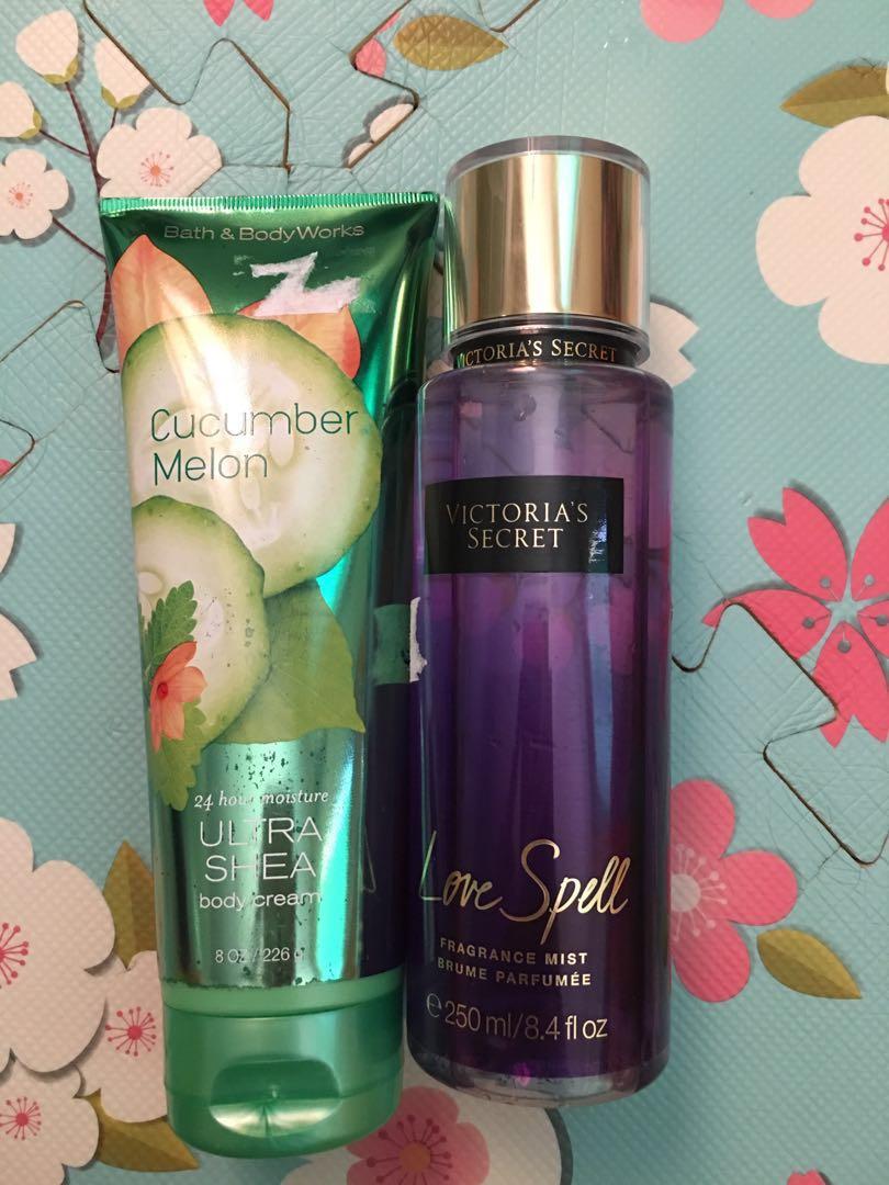 Bath Body Works Lotion Vs Love Spell On Carousell