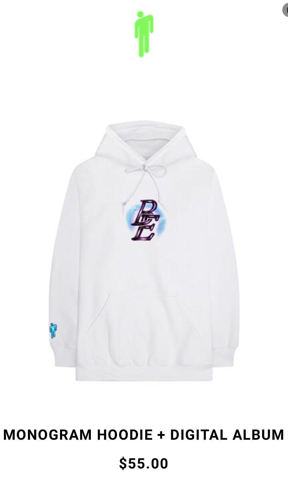 Billie eilish merch hoodie white new arrivals
