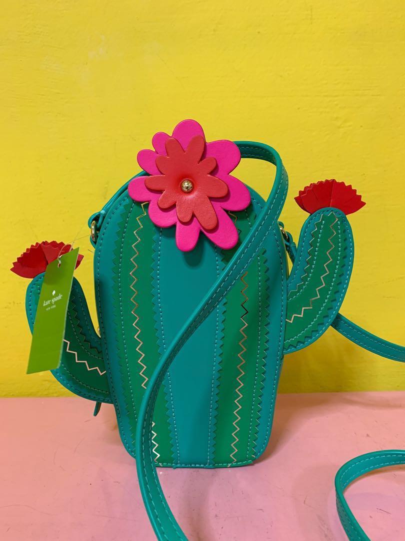 BN Kate Spade Cactus Crossbody New Horizons Green Lizard Bag