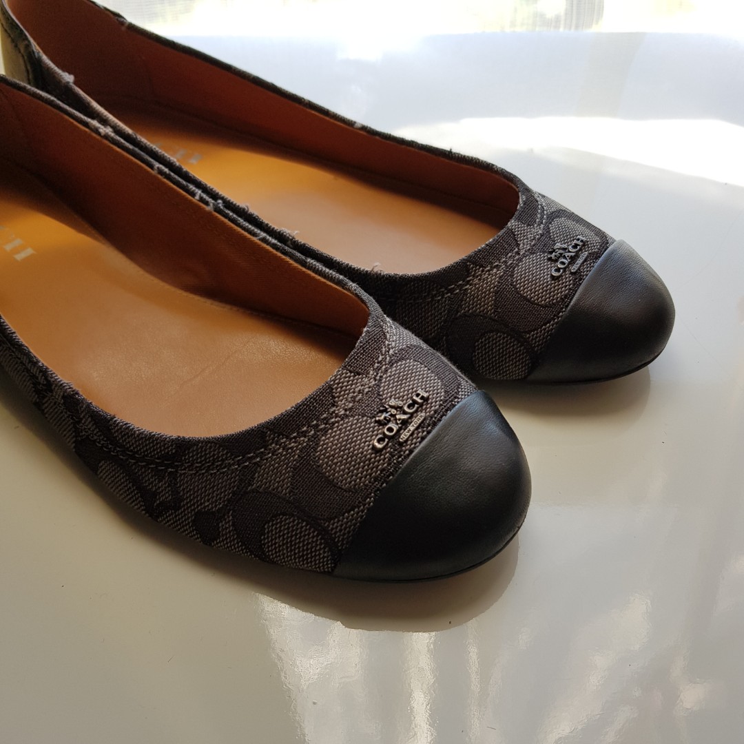 Coach chelsea flats black store