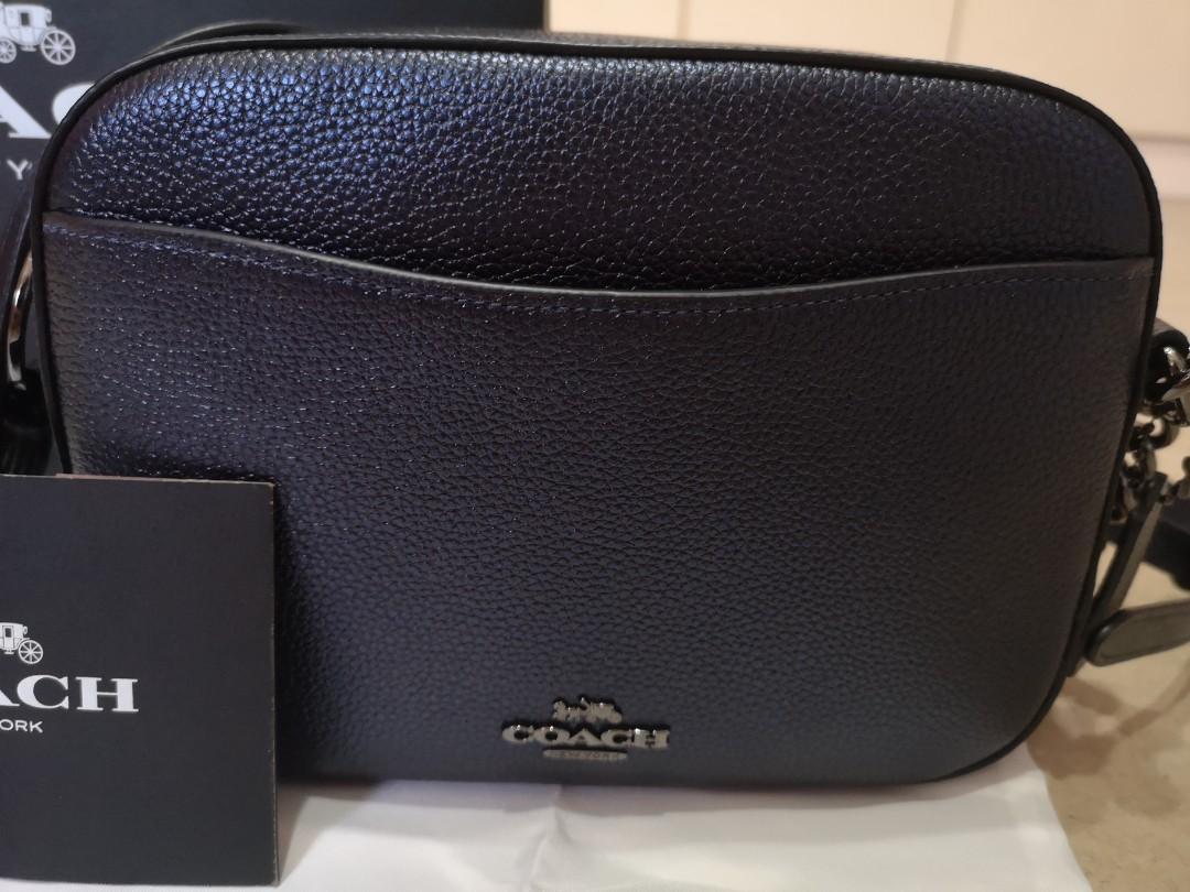 Coach Metallic Blue Camera Bag