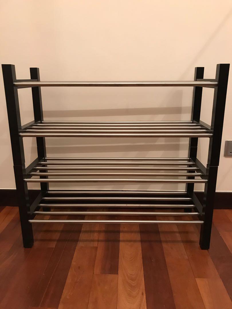 Combination of 2 shoe racks (Tjusig, IKEA), 傢俬＆家居, 傢俬 Carousell