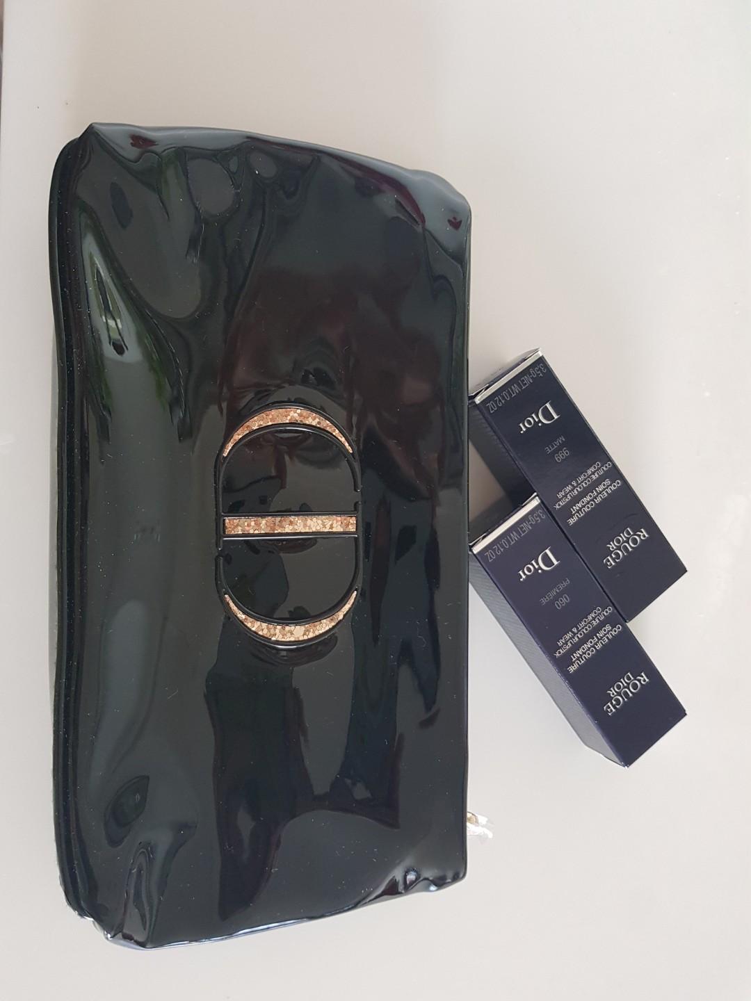 Dior Lipstick and Pouch, Health & Beauty, Makeup on Carousell