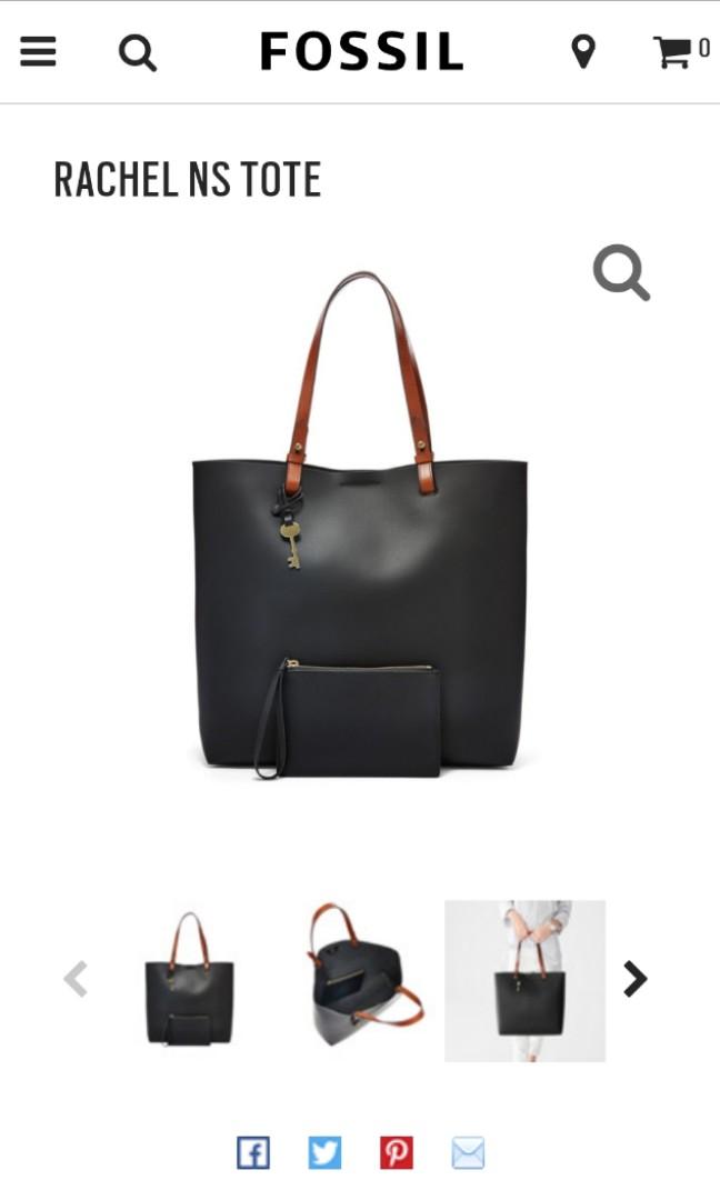 Fossil Rachel Tote bag - Black, Women's 