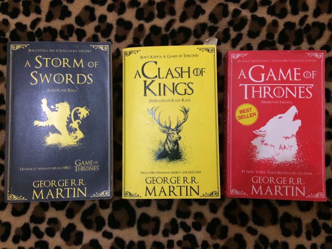 Game Of Thrones All 3 Seri Bahasa Indonesia Buku Alat Tulis Buku Di Carousell