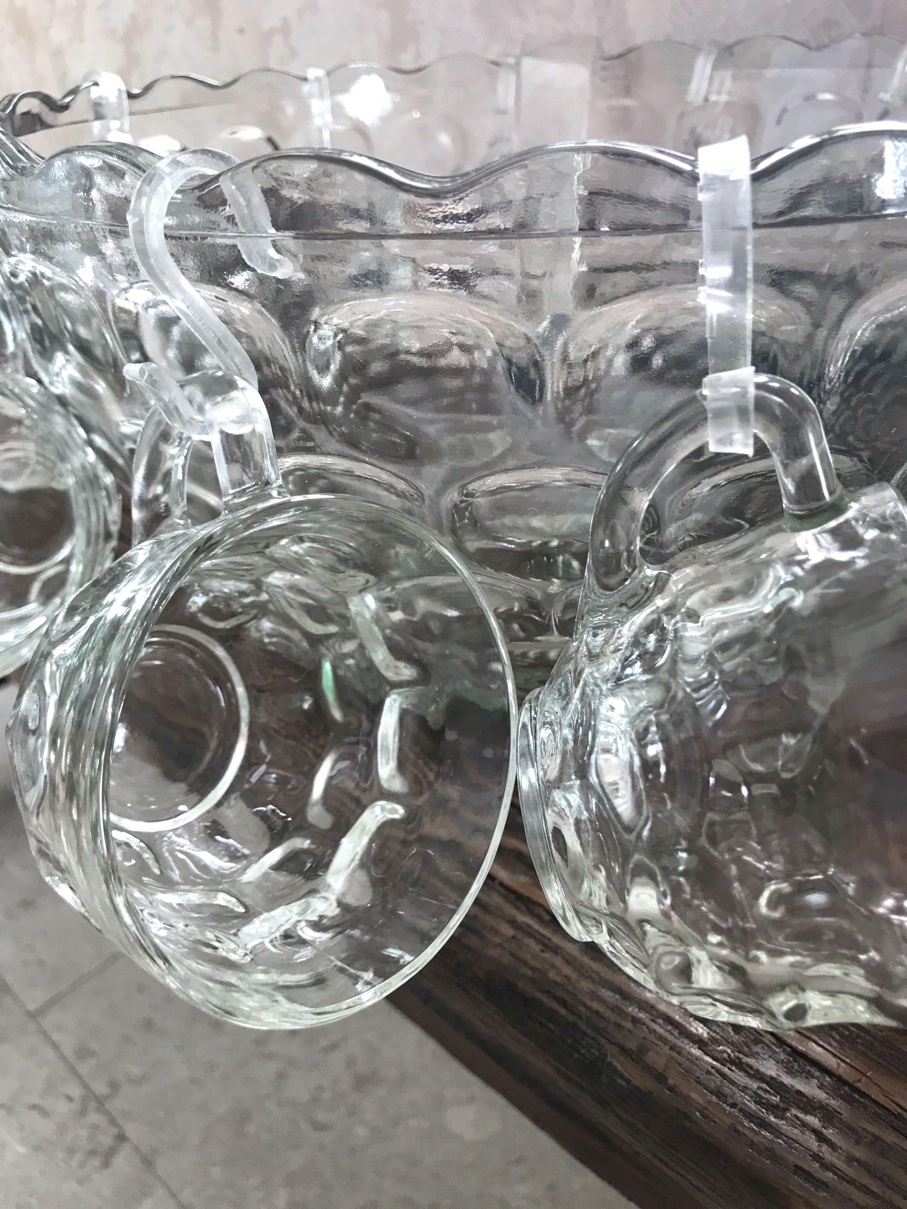Glass Fruit Punch Bowl Set, Furniture & Home Living, Kitchenware & Tableware, Other Kitchenware
