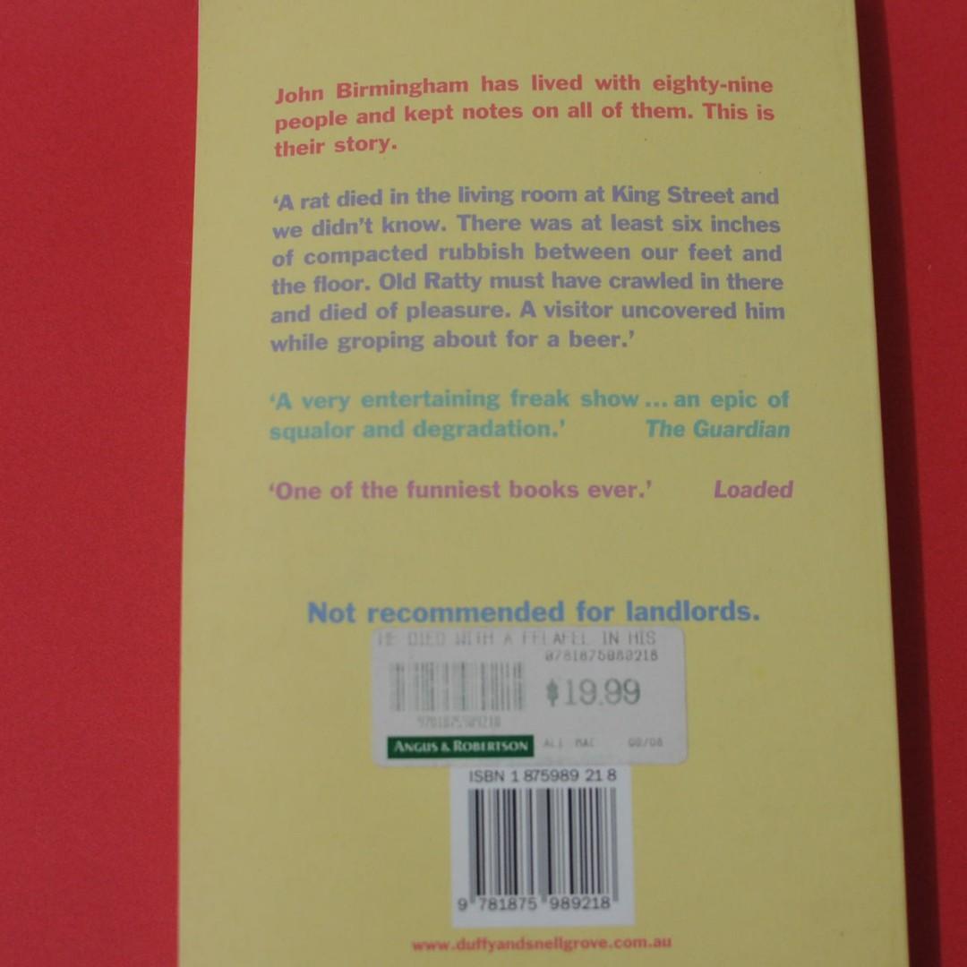 He died with a felafel in his hand John Birmingham, Hobbies & Toys, Books & Magazines