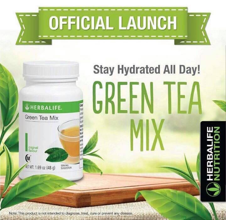 Herbalife Green Tea Mix 48g Original Flavour (Ready Stock) 100