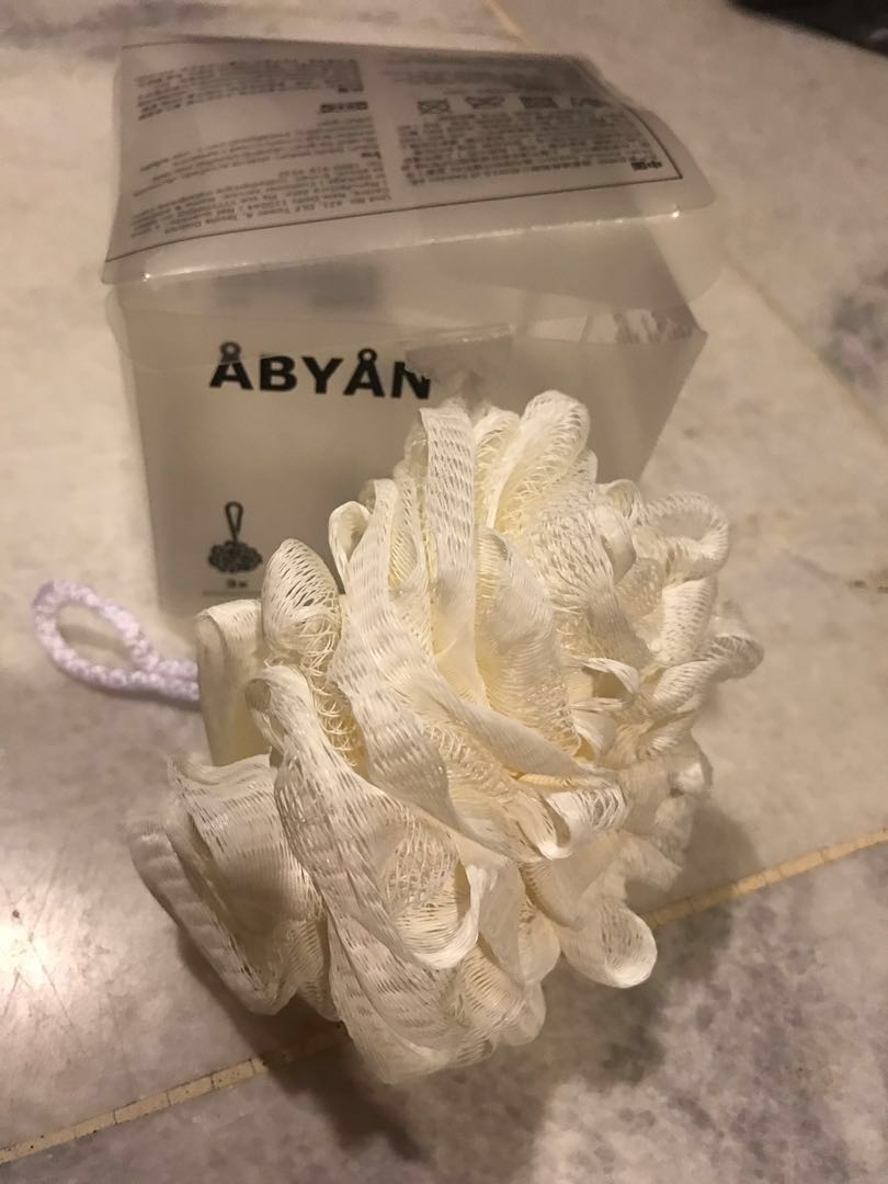 Ikea abyan body puff/ loofah, Furniture & Home Living, Home Fragrance