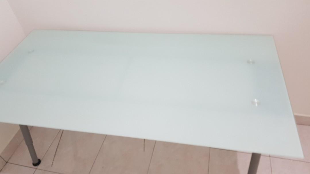 IKEA Galant Glass Table, Furniture & Home Living, Furniture, Tables