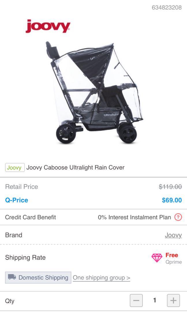 Joovy Ultralight Caboose Tandem Stroller Babies Kids Going Out Strollers on Carousell