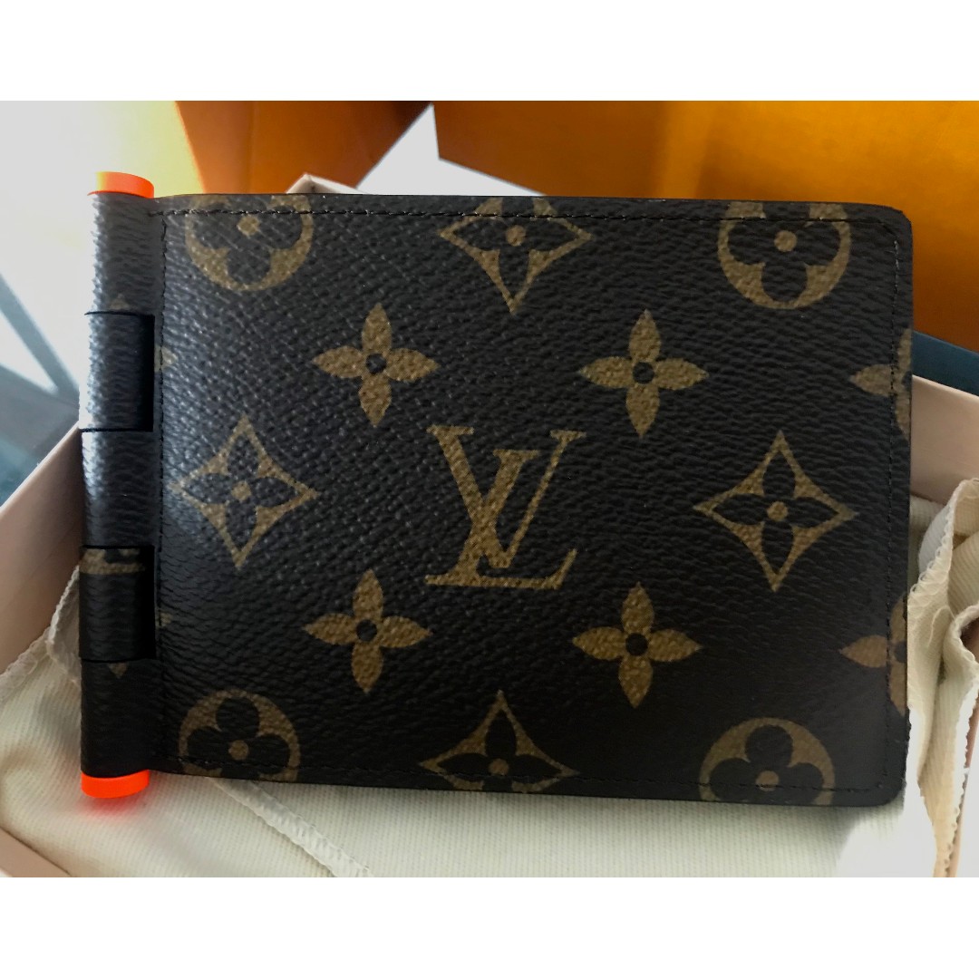 Louis Vuitton 2020 Eclipse Virgil Abloh Patchwork With Receipt Multiple  Wallet