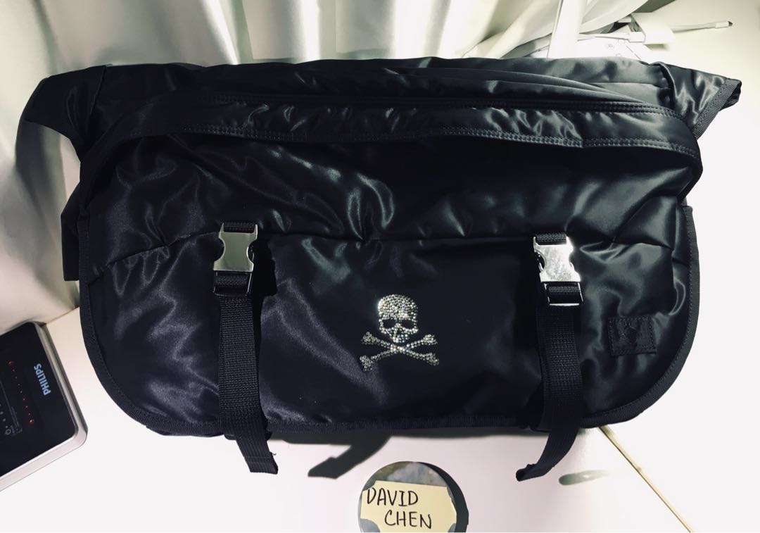 Mastermind Japan Porter Swarovski Messenger Bag 水鑽大斜孭袋, 男裝 