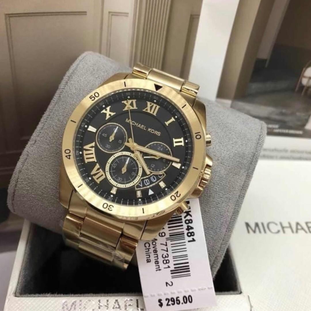 Michael Kors MK Brecken Gold Stainless Steel Men's Watch (MK8481), Men