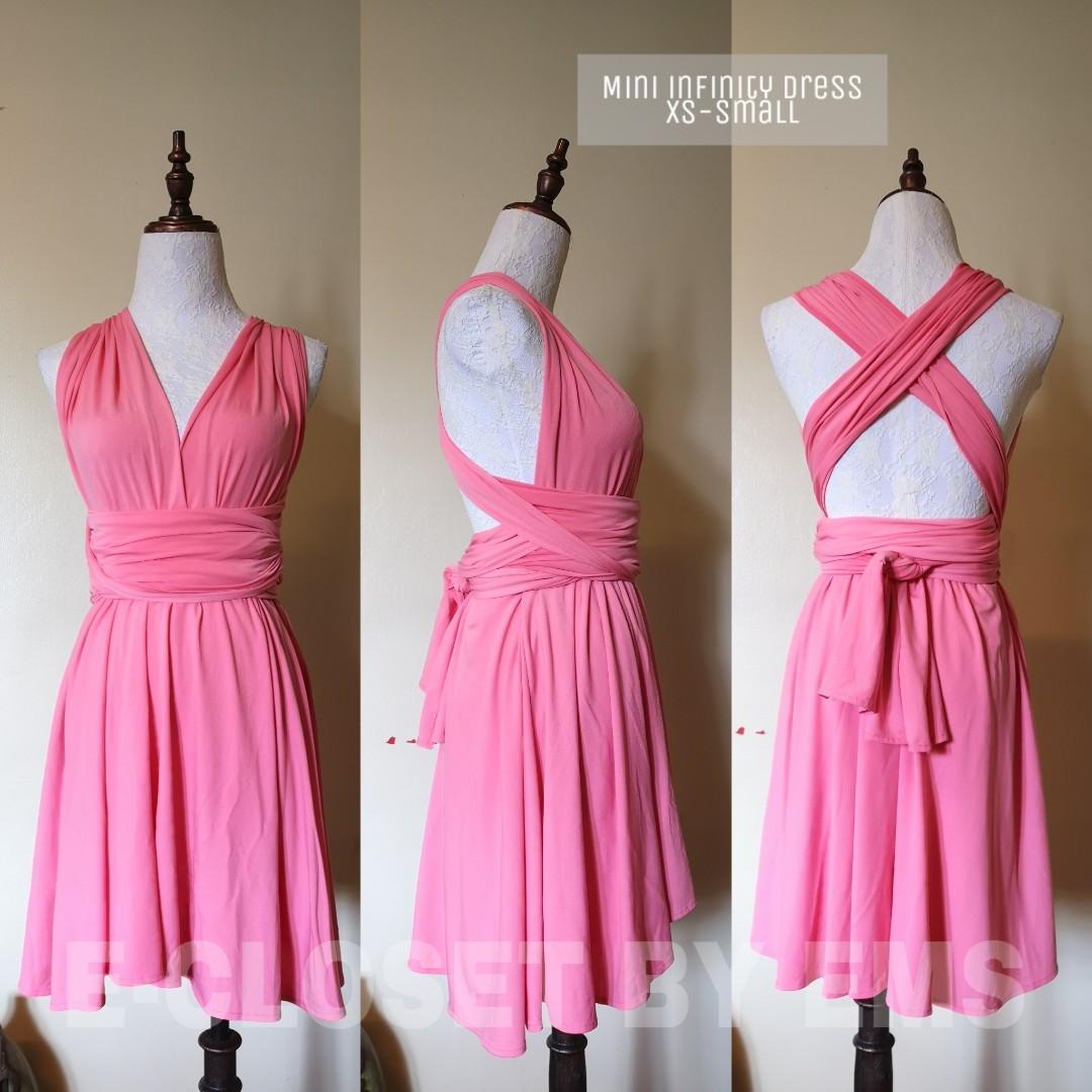 Mini Infinity Dress, Women's Fashion 