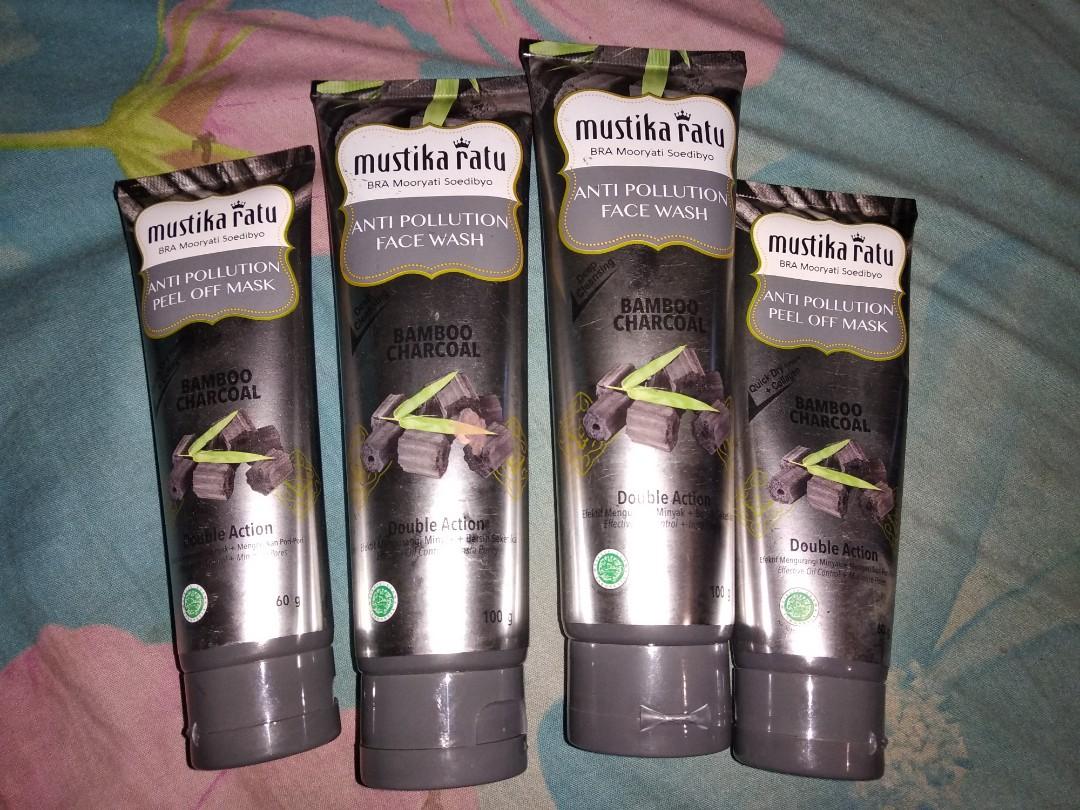 Mustika Ratu Bamboo Charcoal Face Wash Dan Peel Off Kesehatan Kecantikan Kulit Sabun Tubuh Di Carousell