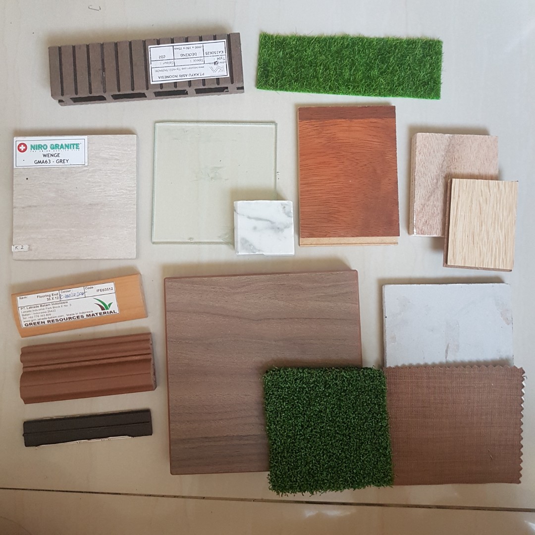 (NEW) BAHAN MATERIAL BOARD ATAU MOOD BOARD SAMPLE, Perabotan Rumah di