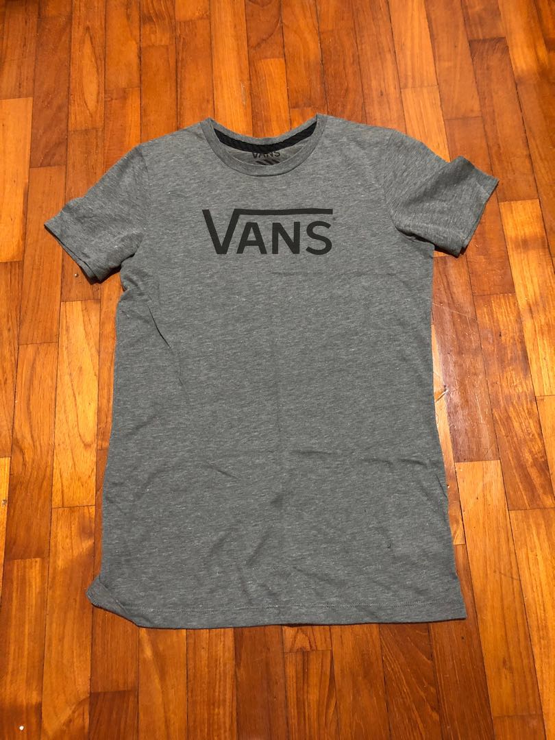 vans t shirt Grey