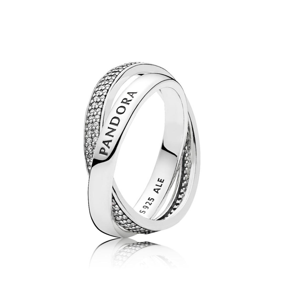 Pandora Promise Ring Cubic Zirconia 92 5 Sterling Silver Women S