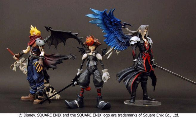 Playarts Kingdom Hearts Set Of 3 Cloud Sephiroth And Sora Toys Games Bricks Figurines On Carousell Cloud is a boss in kingdom hearts, kingdom hearts chain of memories, kingdom hearts ii, and kingdom hearts re:coded. playarts kingdom hearts set of 3 cloud sephiroth and sora