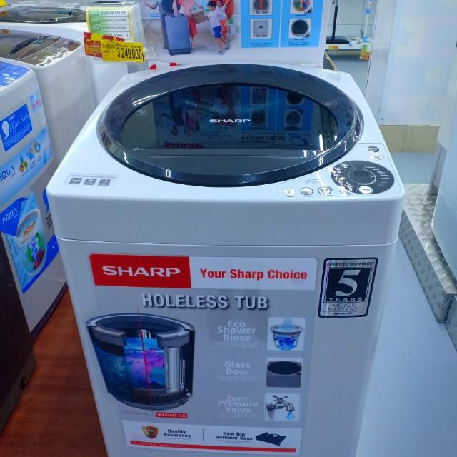 Promo Kredit Mesin Cuci Sharp 9KG 1 Tabung, TANPA DP