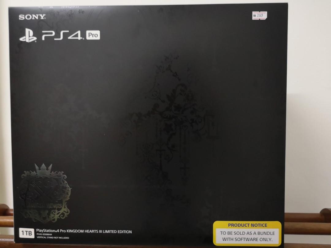 Ps4 Pro Kingdom Hearts 3 Limited Edition Video Gaming Video Game Consoles On Carousell