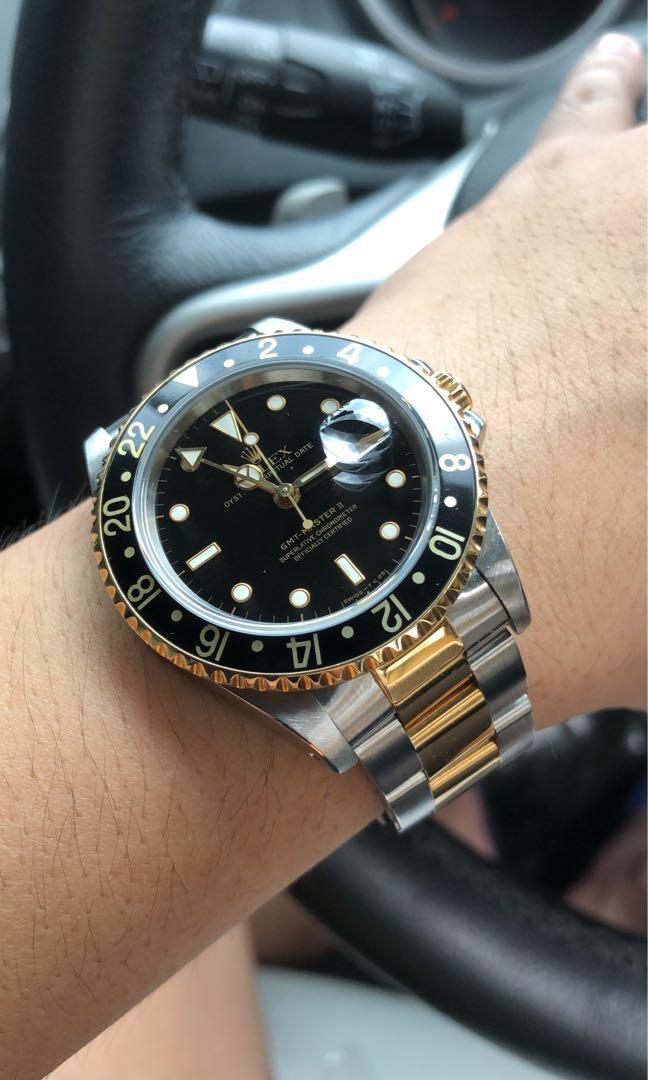 Rolex GMT MASTER II two tone 16713 