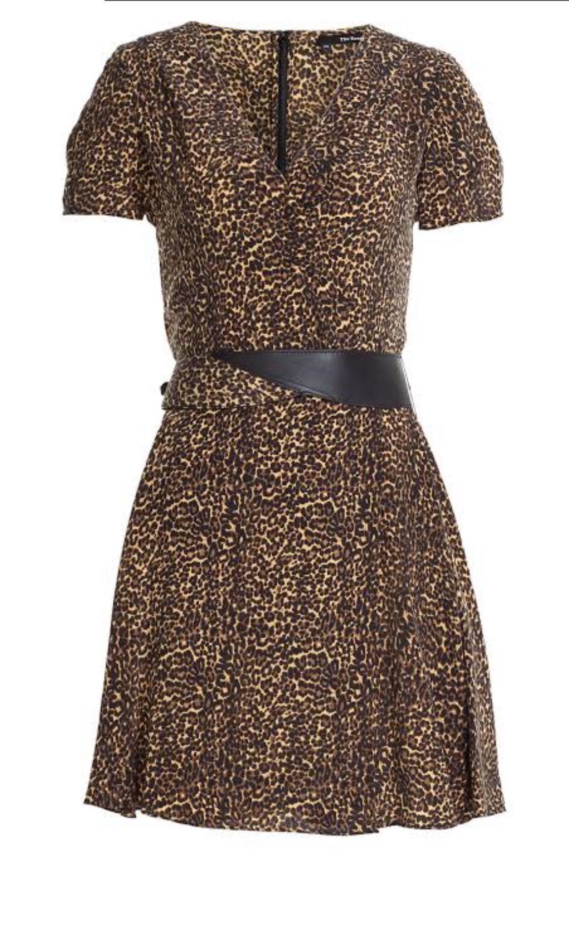 kooples leopard dress
