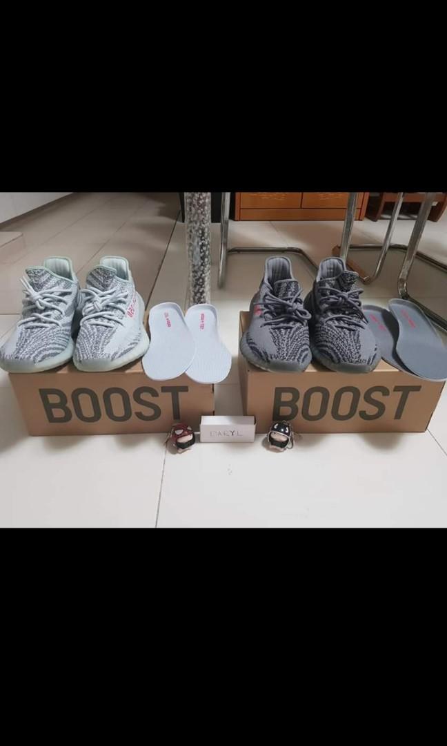 yeezy blue tint sizing