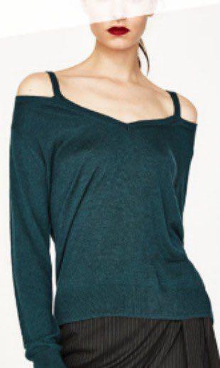 Cold shoulder jumper zara hot sale