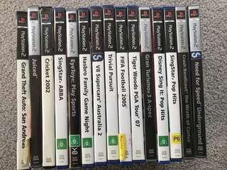 Assortment of PlayStation games