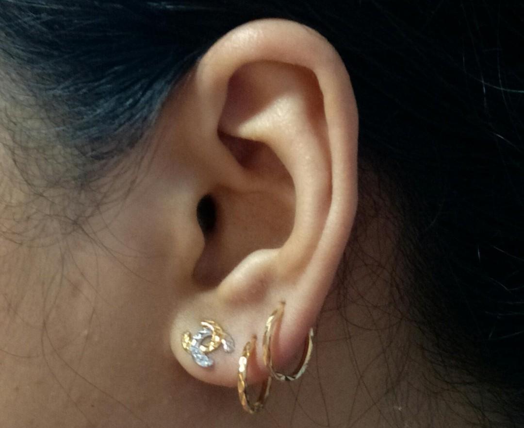 916 Gold Chanel Earring Luxury Accessories Others On Carousell